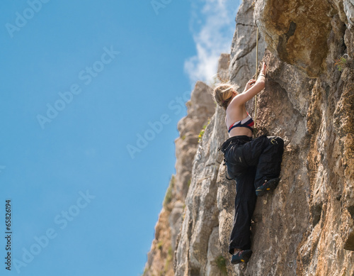 Girl climbing