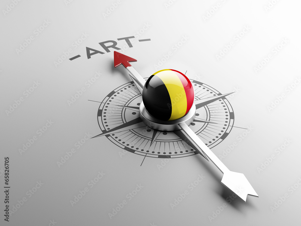 Fototapeta premium Belgium Art Concept