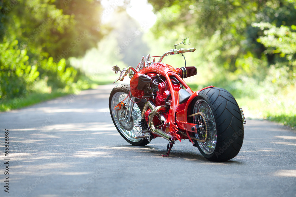 Fototapeta premium red motorcycle