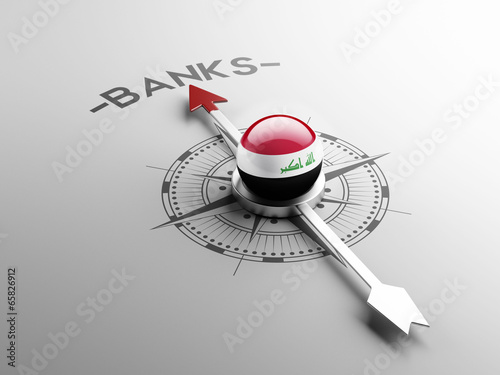 Cuadro en lienzo Iraq Banks Concept