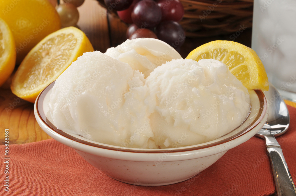 Lemon sherbet Lemon sherbet