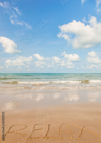 Relax on a tropical beach