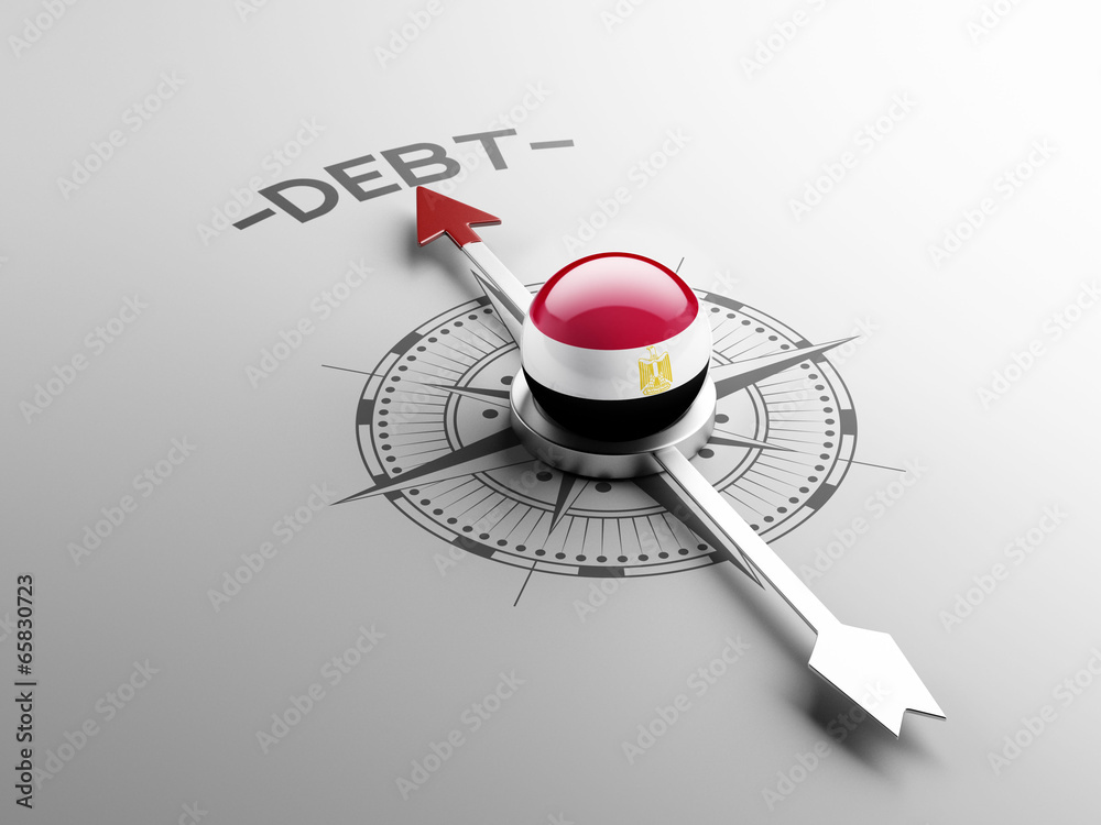Fototapeta premium Egypt Debt Concept