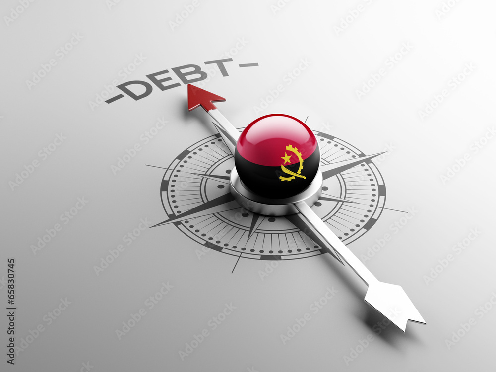 Fototapeta premium Angola Debt Concept