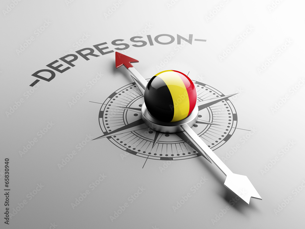 Fototapeta premium Belgium Depression Concept.