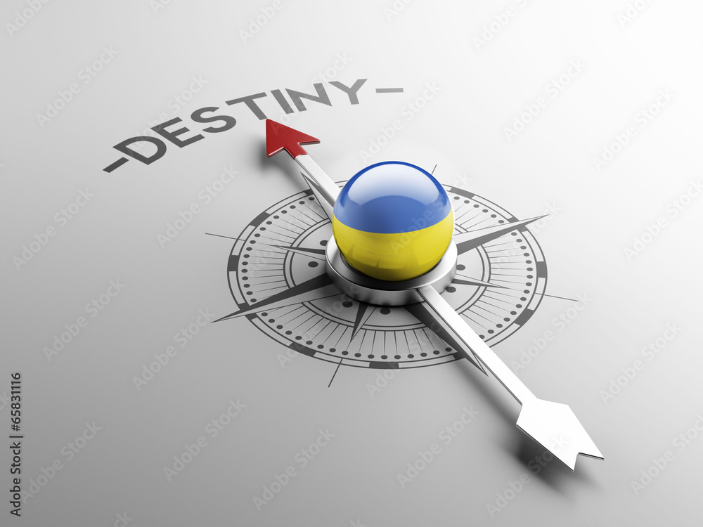 Fototapeta premium Ukraine Destiny Concept