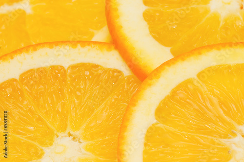 Quadro su tela closeup orange slices
