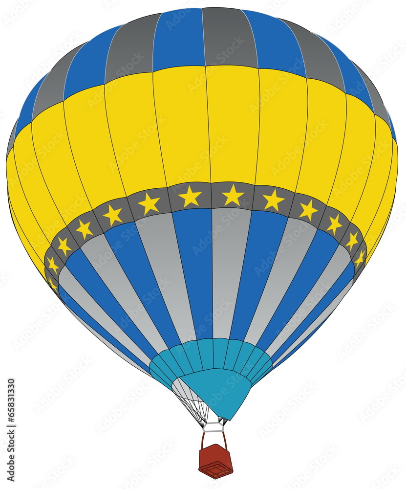 Obraz premium Hot Air Balloon for Transportation Concept.