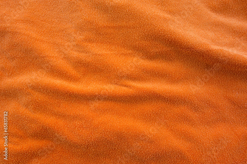 Orange bath towel