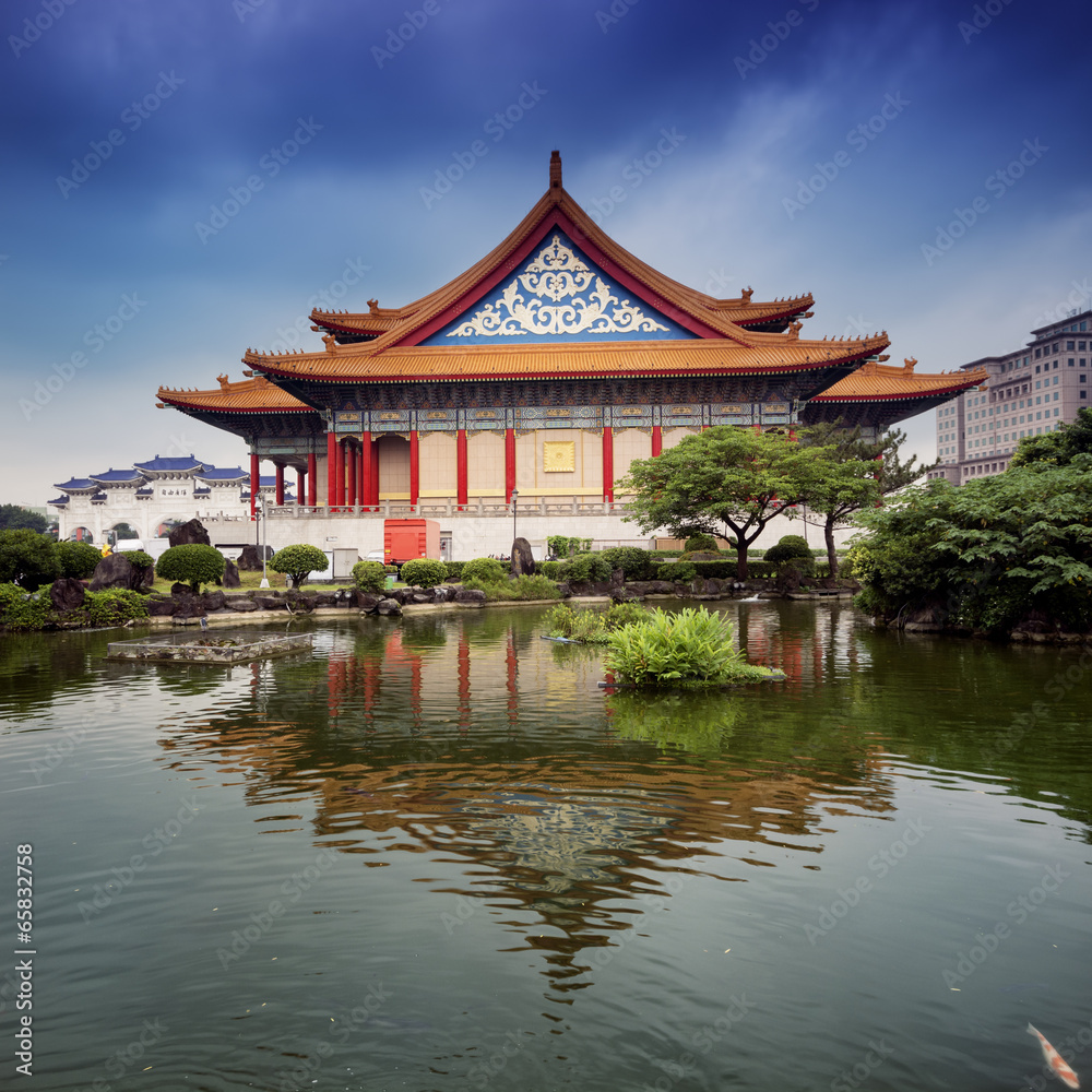 National Concert Hall at the Liberty Square in Taipei - Taiwan.