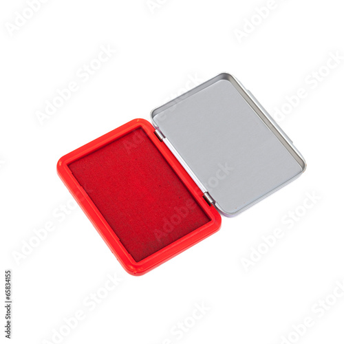 Obraz na płótnie red Ink pad w salonie