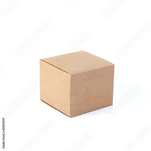 cardboard boxes on white background. © thesis303