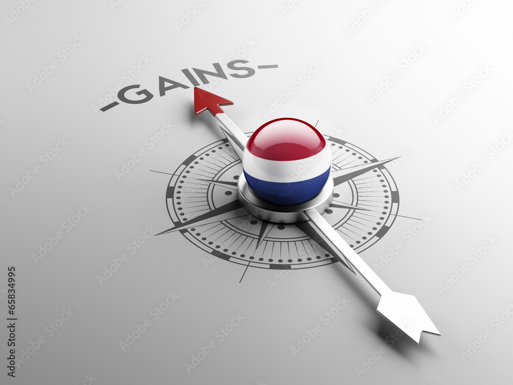 Fototapeta premium Netherlands Gains Concept