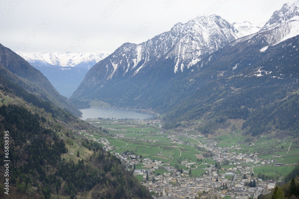 Bernina pass from Glacier Express