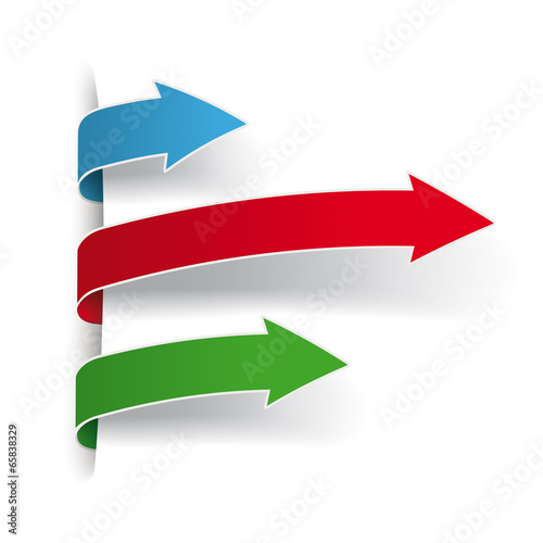 Three Colored Arrows