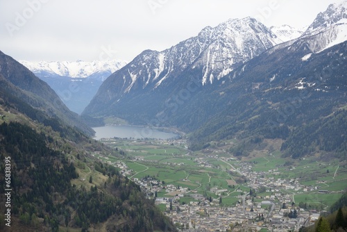 Bernina pass from Glacier Express