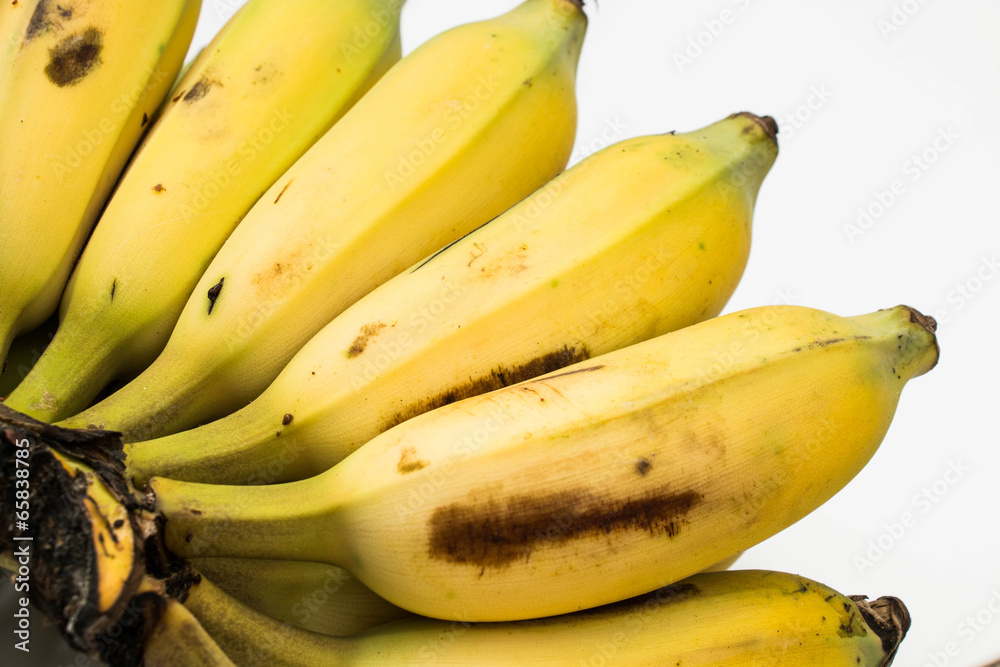 Banana on white background Banana on white background