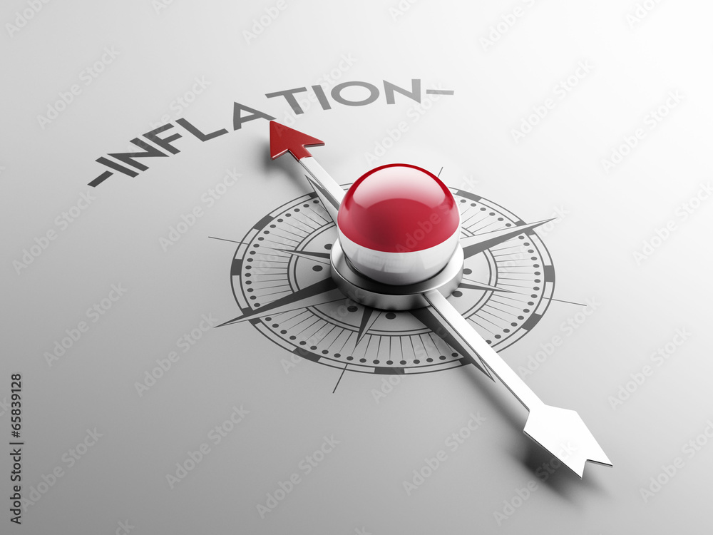 Fototapeta premium Indonesia Inflation Concept.