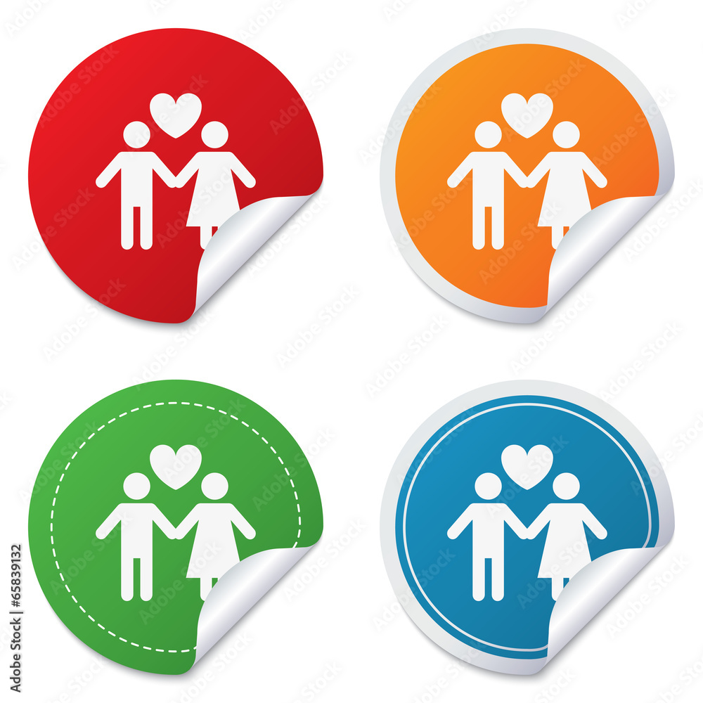 Couple sign icon. Male love female. Lovers. Couple sign icon. Male love female. Lovers.