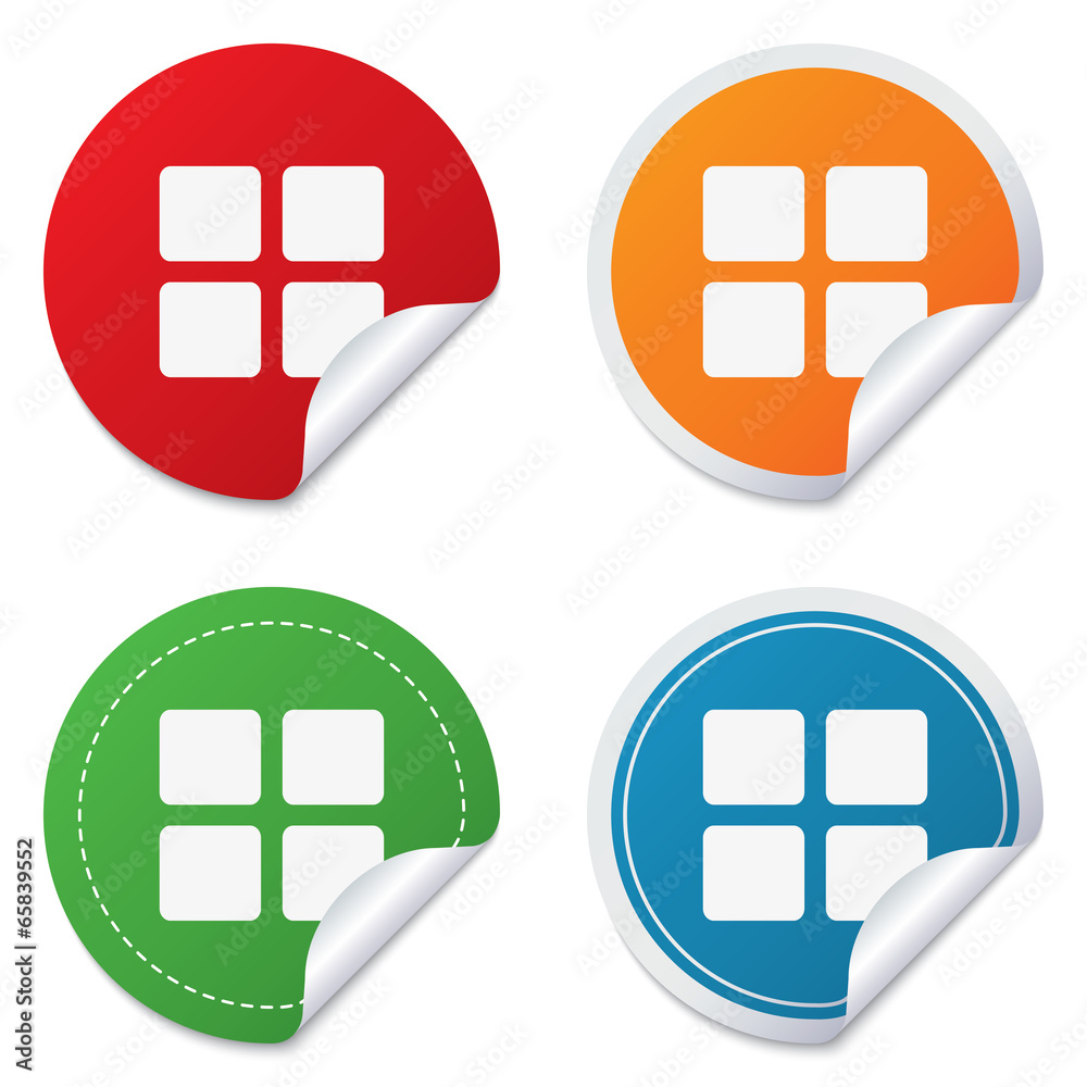 Thumbnails icon. Gallery view option symbol. Thumbnails icon. Gallery view option symbol.