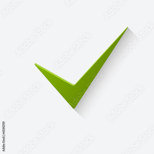 True sign icon