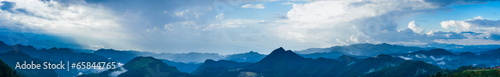 panorama mountain, forest and sky © vachiraphan