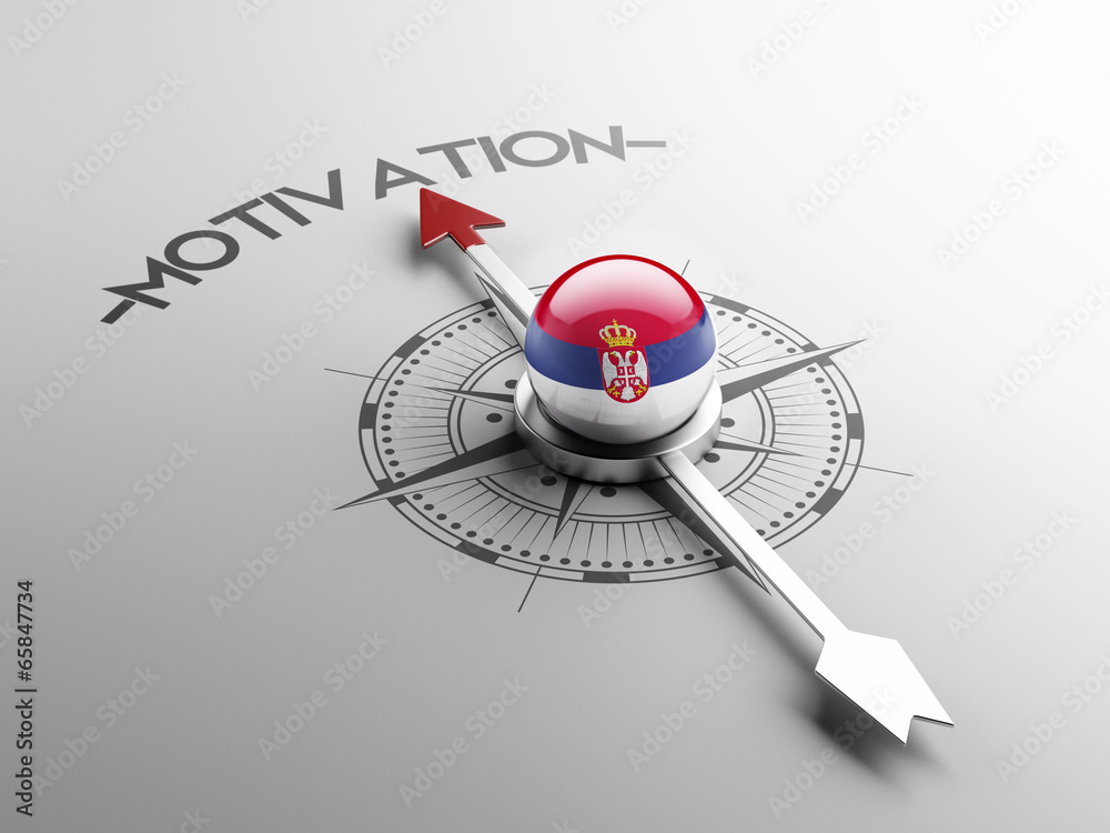 Fototapeta premium Serbia Motivation Concept