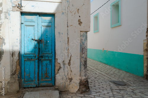 Weathered Blue Door © essential image