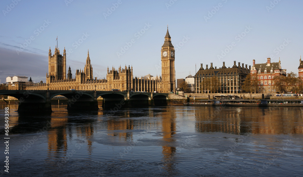 London skyline, Westminster Palace