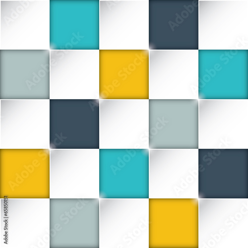 Seamless rectangle boxes background with awesome flat colors