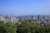 Kobe city view from venus bridge in Japan