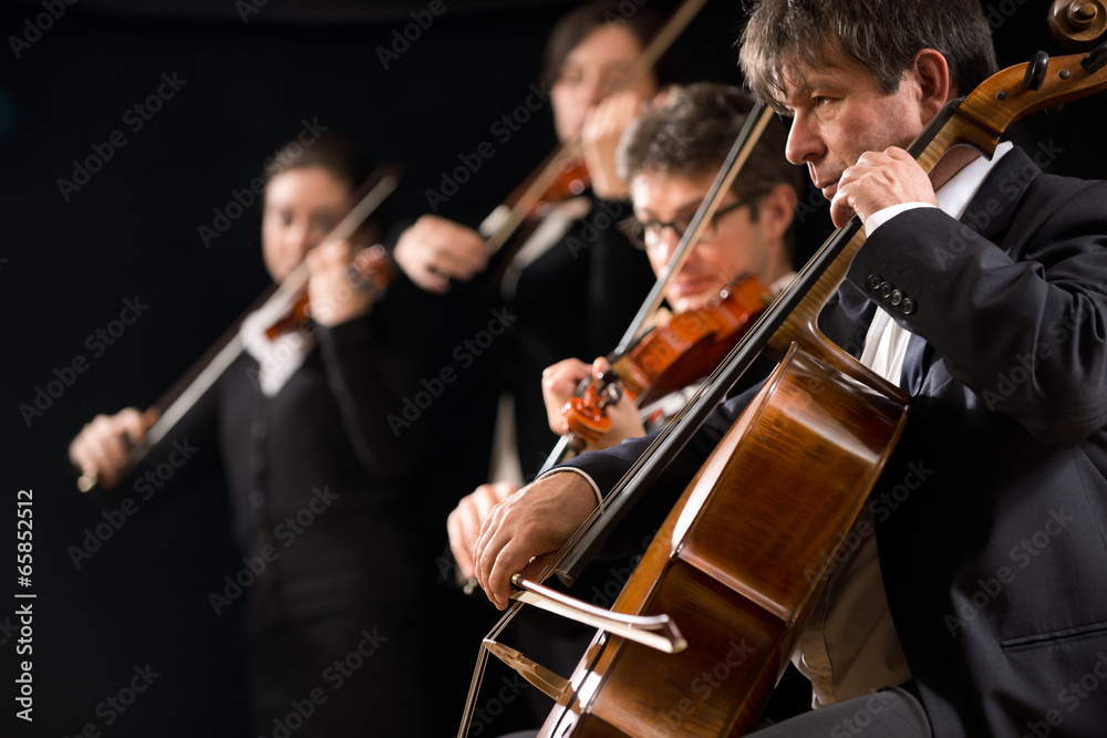 Fototapeta premium String orchestra performance