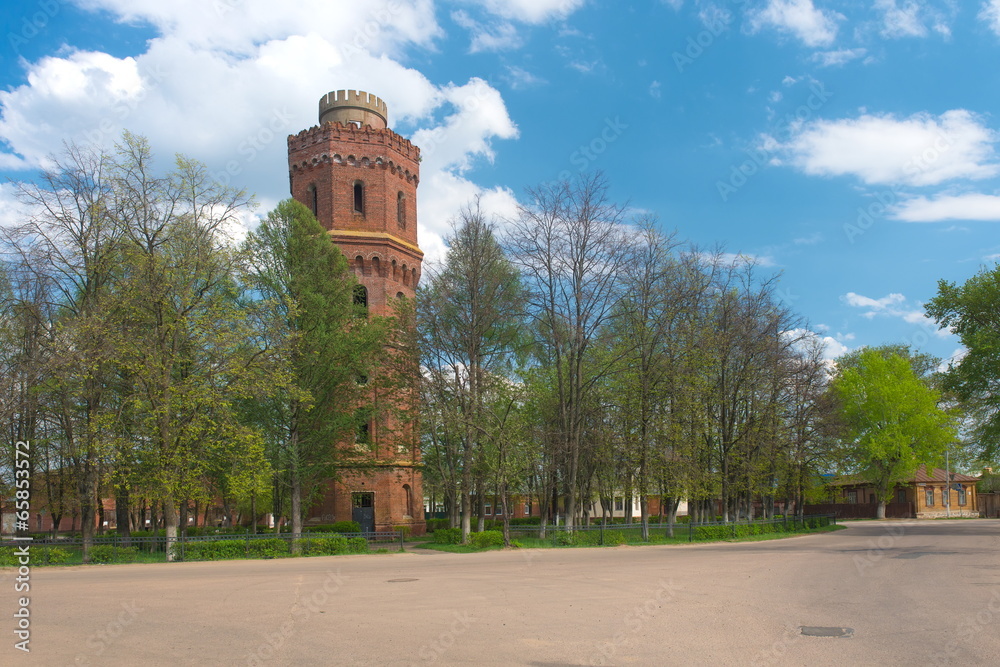 Zaraysk, Russia. Water tower from the early 20th century