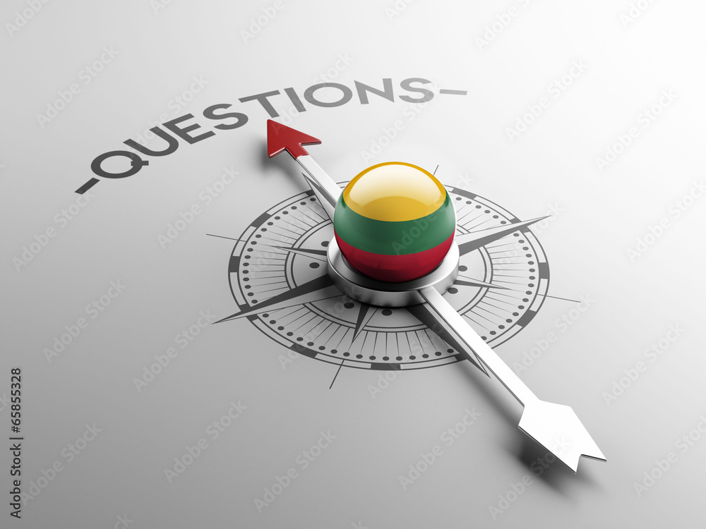 Lithuania Questions Concept