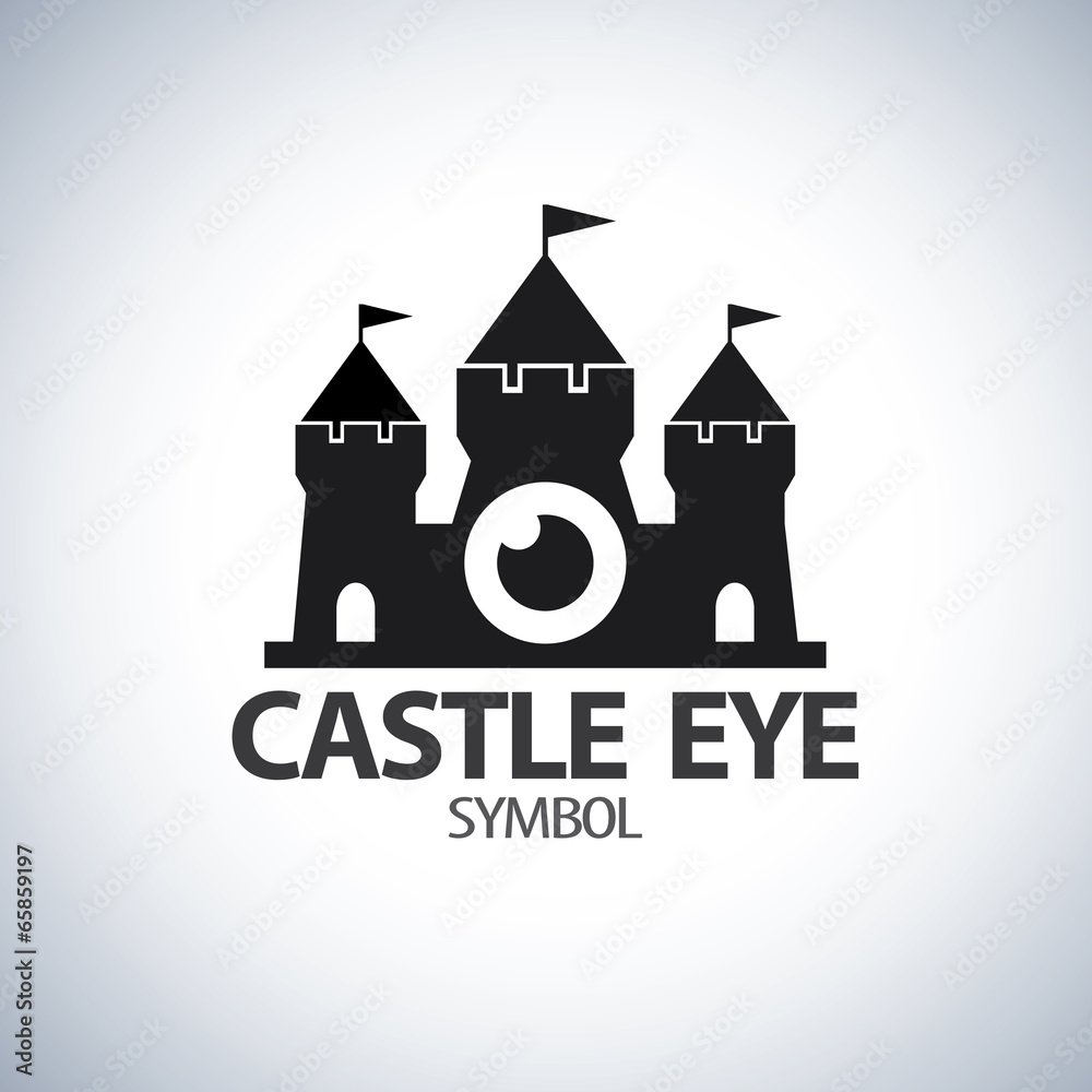 Castle eye symbol icon