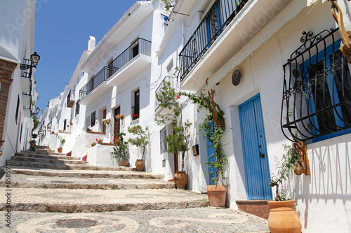 Fotografia picturesque Frigiliana- one of white towns in Andalusia, Spain
