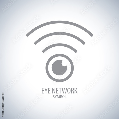 Eye network symbol icon