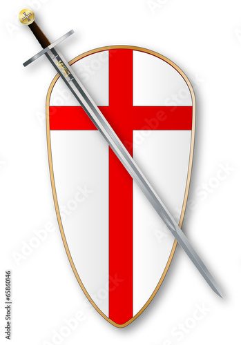 Crusaders Shield and Sword