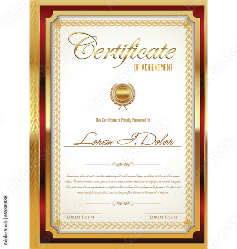 Certificate template