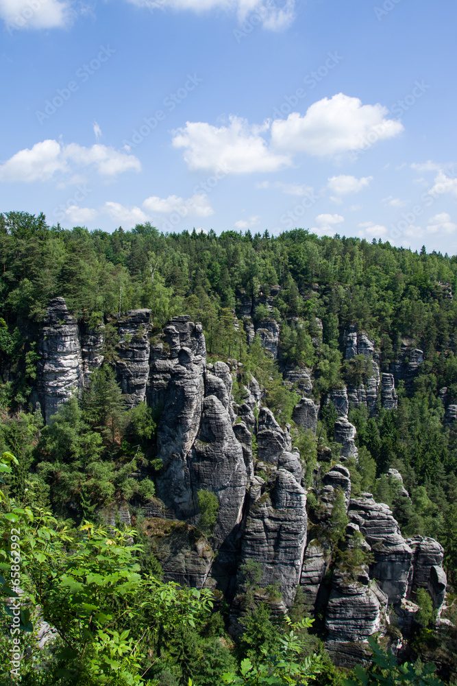 Fototapeta premium Elbsandsteingebirge, Sachsen, Deutschland