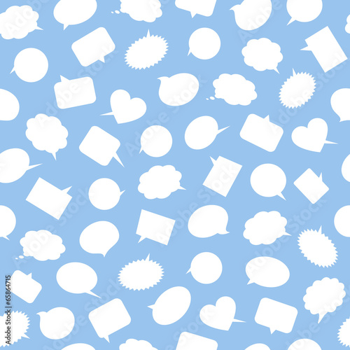 Speech bubbles. Seamless pattern.