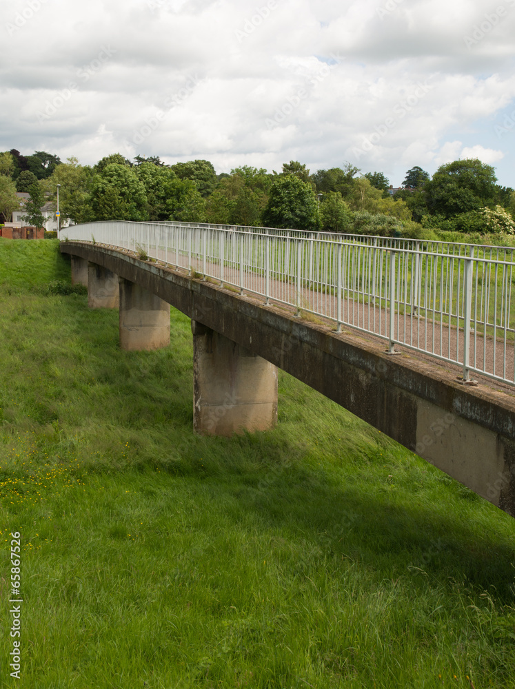 Footbridge Over Floodway