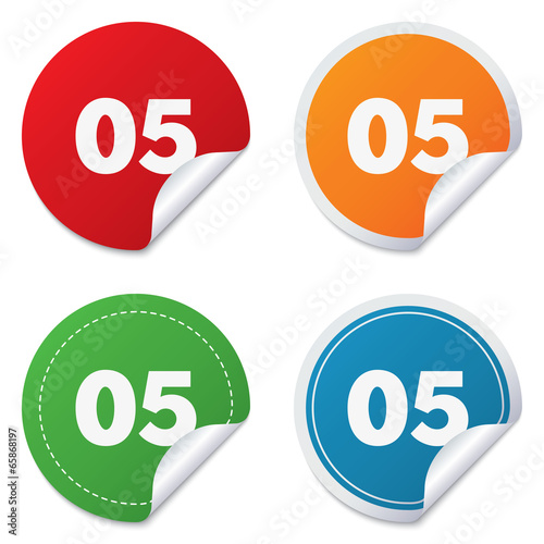 Fifth step sign. Loading process symbol.
