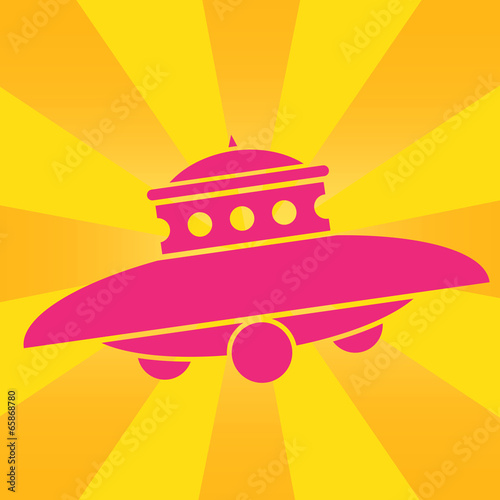UFO Pop Art Icon