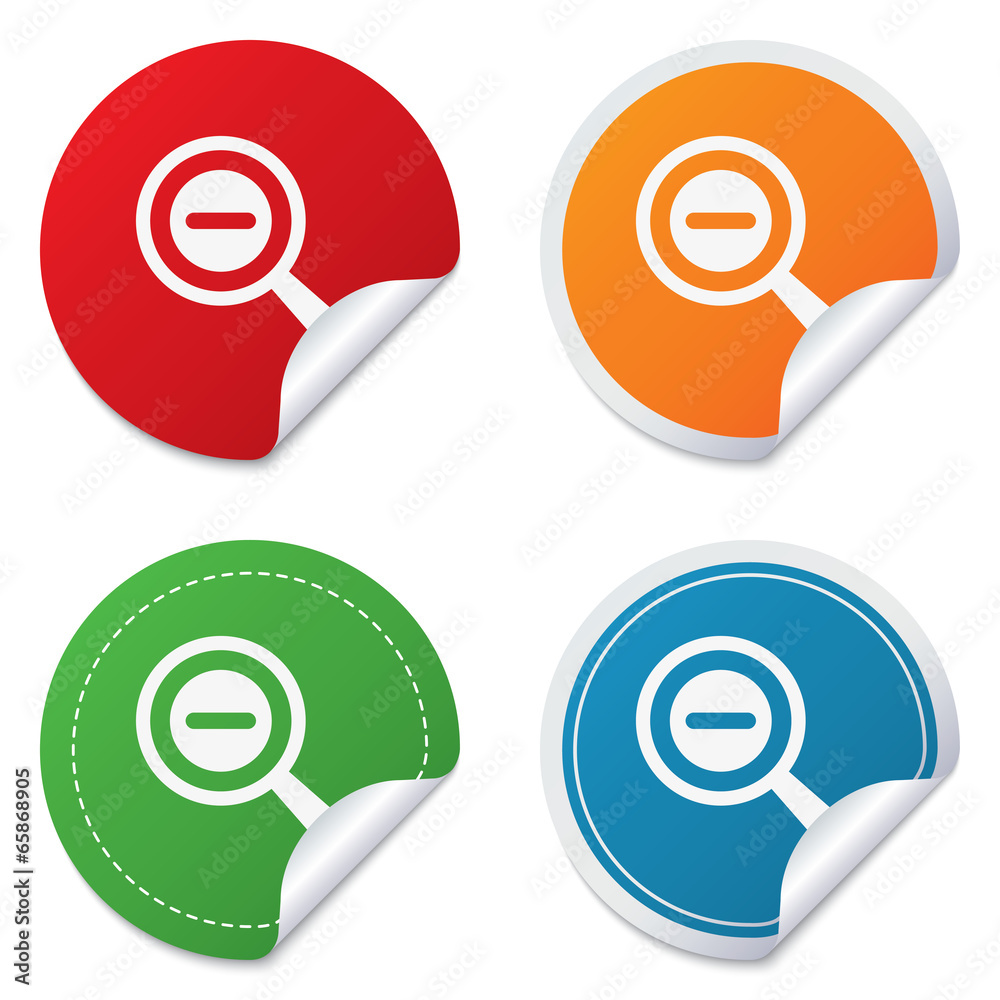 Magnifier glass sign icon. Zoom tool. Navigation Magnifier glass sign icon. Zoom tool. Navigation