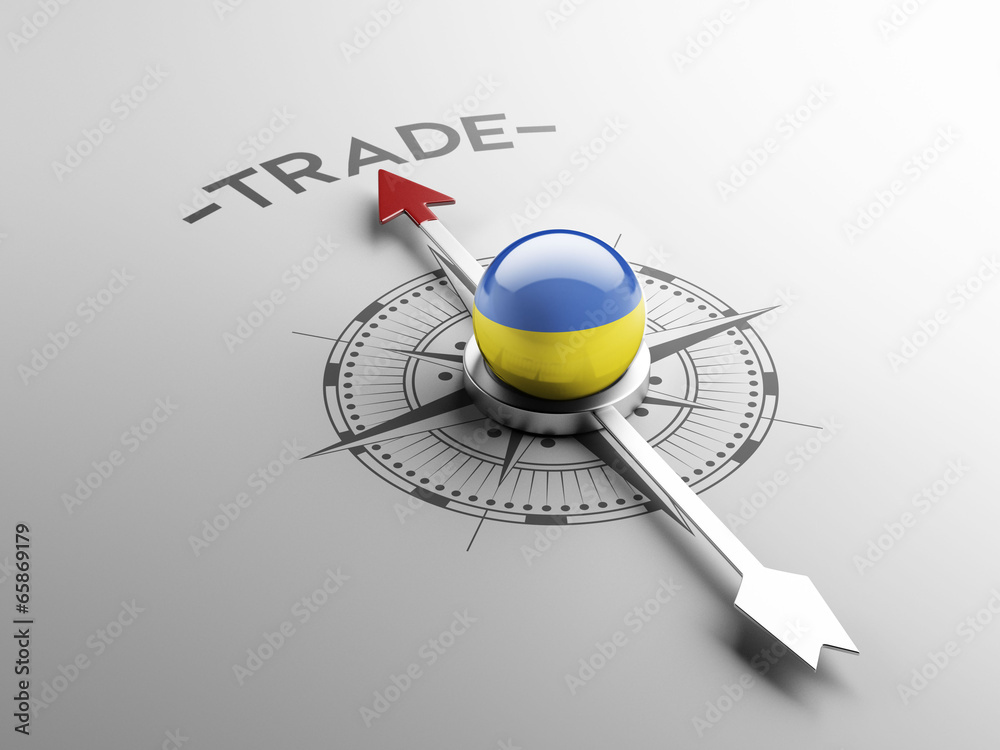 Fototapeta premium Ukraine Trade Concept