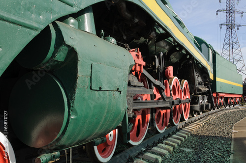 large view of passenger stream locomotive P36 photo