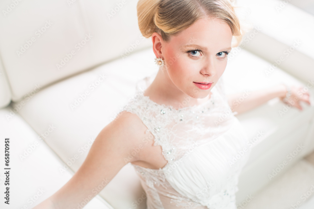 Gorgeous bride on her wedding day Gorgeous bride on her wedding day