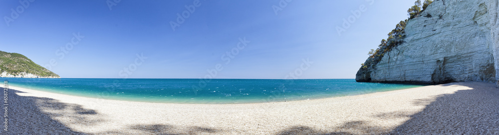 Vignanotica Beach.Big panorama, Gargano, Puglia Vignanotica Beach.Big panorama, Gargano, Puglia