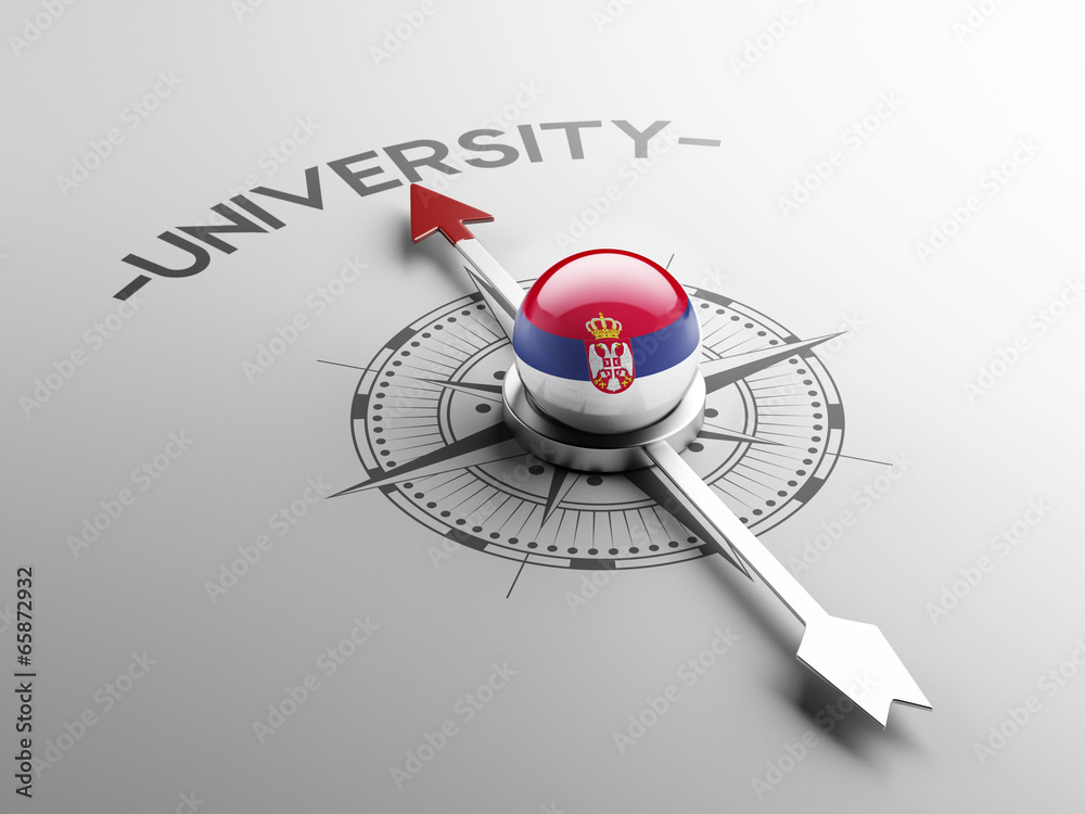 Fototapeta premium Serbia University Concept